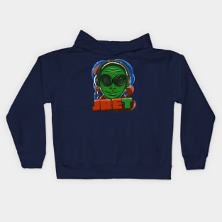 JRE.T. - Alien Version of Joe Rogan Kids Hoodie